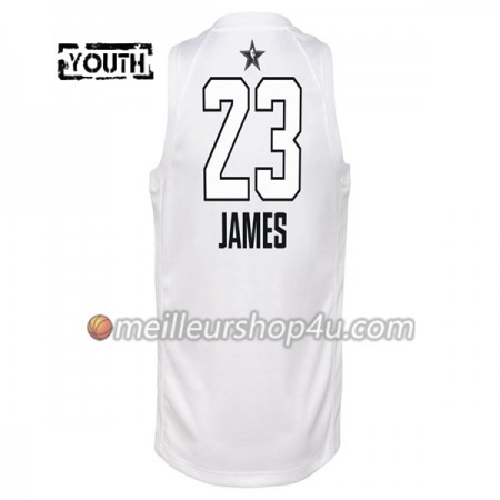 Maillot Basket Enfant Cleveland Cavaliers LeBron James  23 2018 All Star Jordan Brand Blanc Swingman